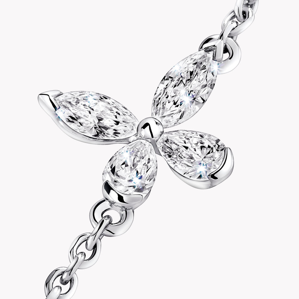Carave Paris Floral Diamond Chain Necklace