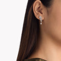 Carave Paris Floral Diamond Drop Earrings