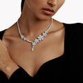 Carave Paris Floral Diamond Drop Necklace