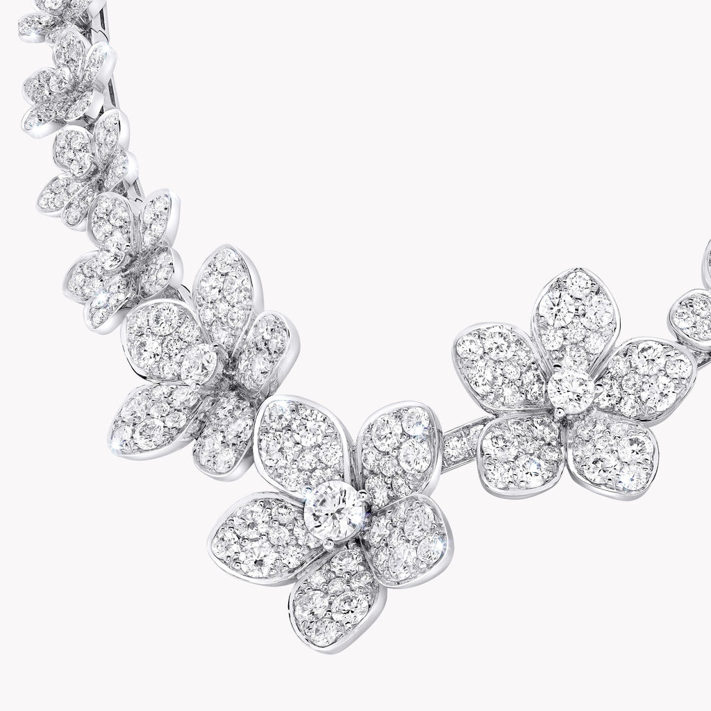 Carave Paris Floral Diamond Garden Necklace