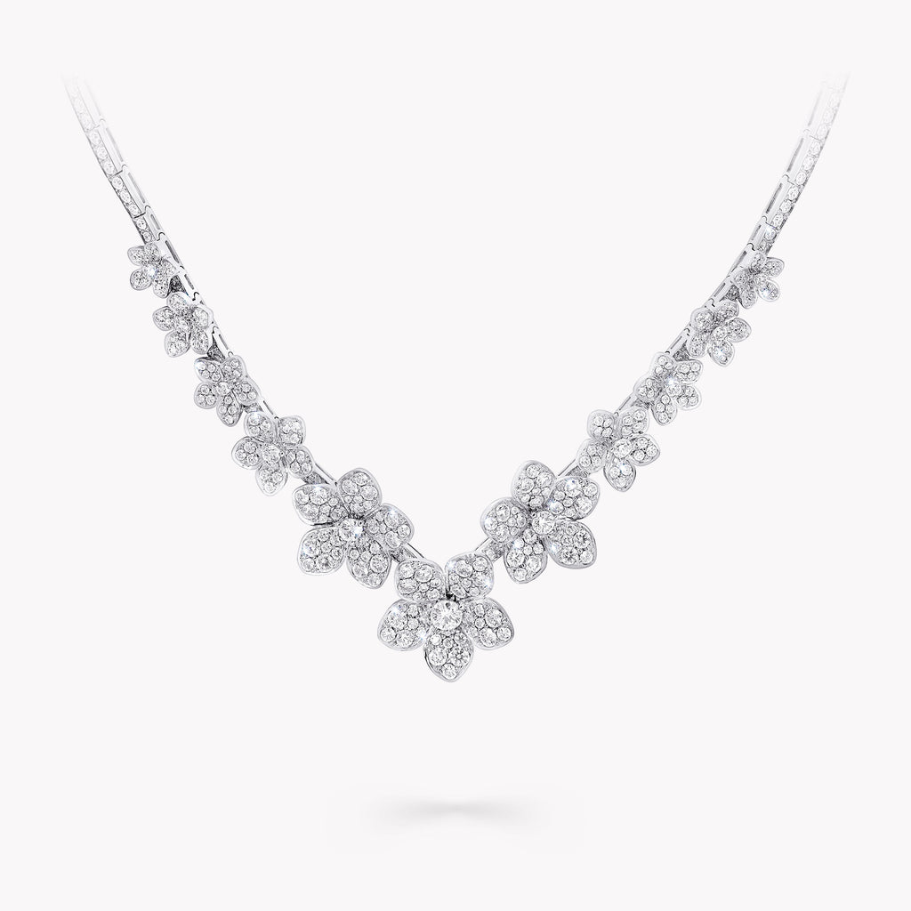 Carave Paris Floral Diamond Garden Necklace