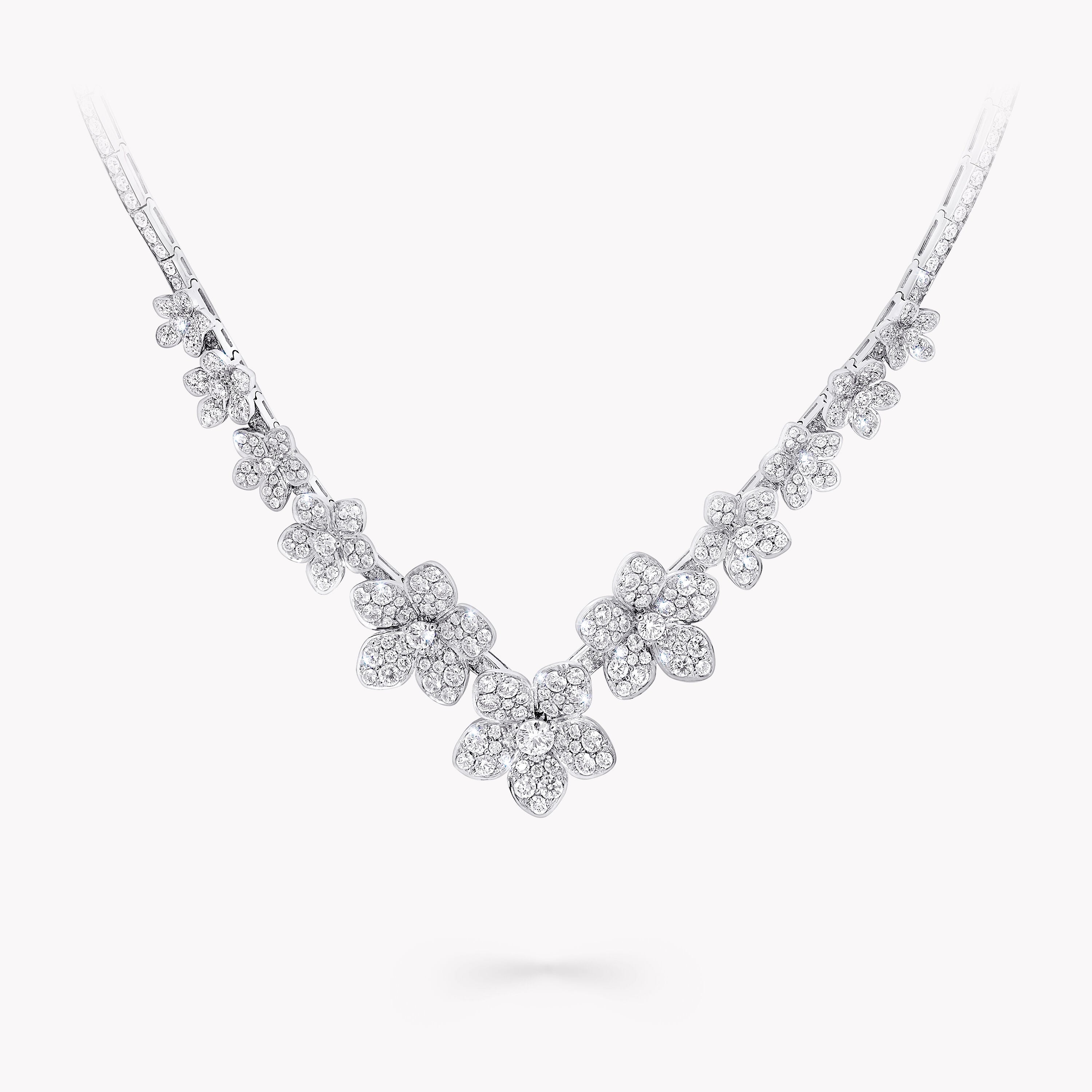 Carave Paris Floral Diamond Garden Necklace