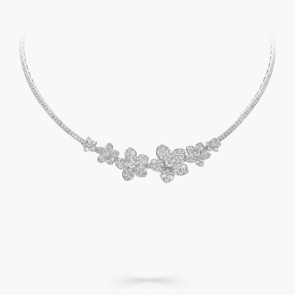 Carave Paris Floral Diamond Luxury Necklace