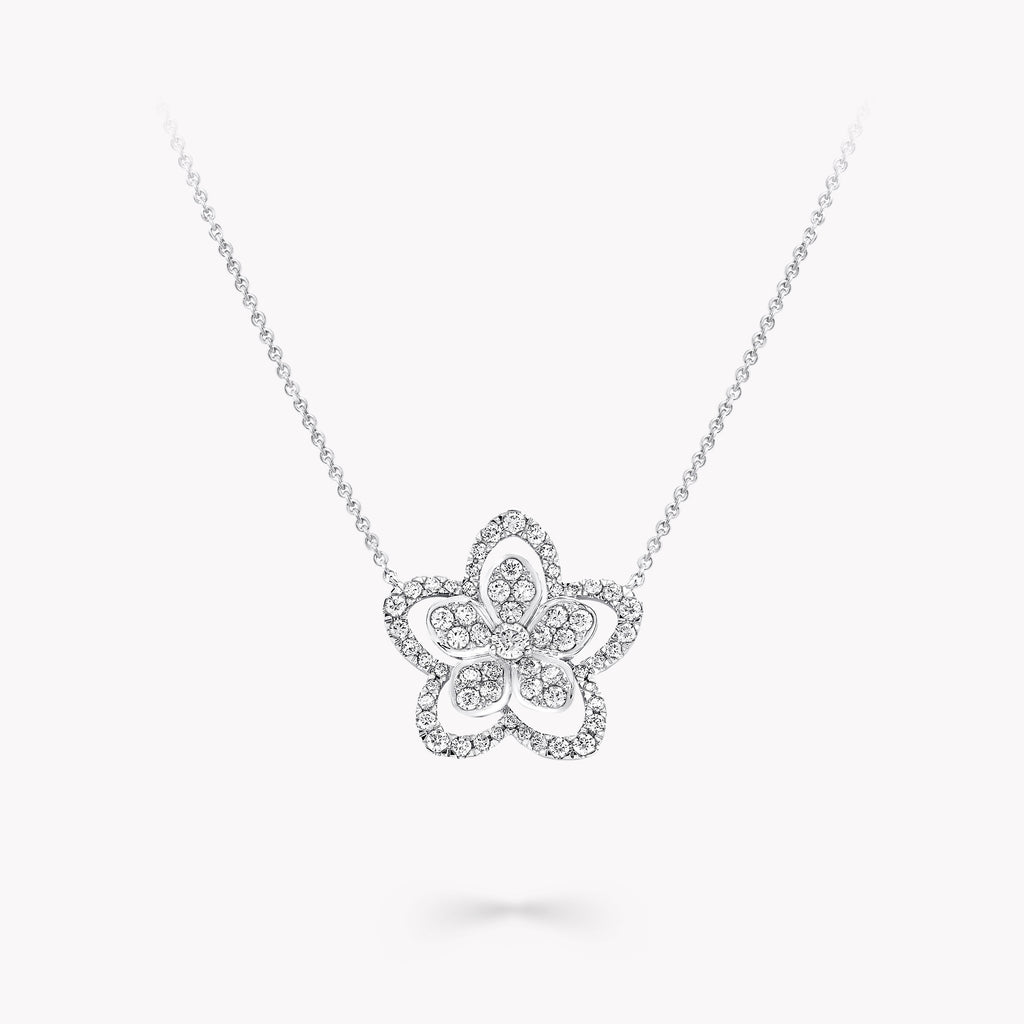 Carave Paris Floral Diamond Pendant Necklace