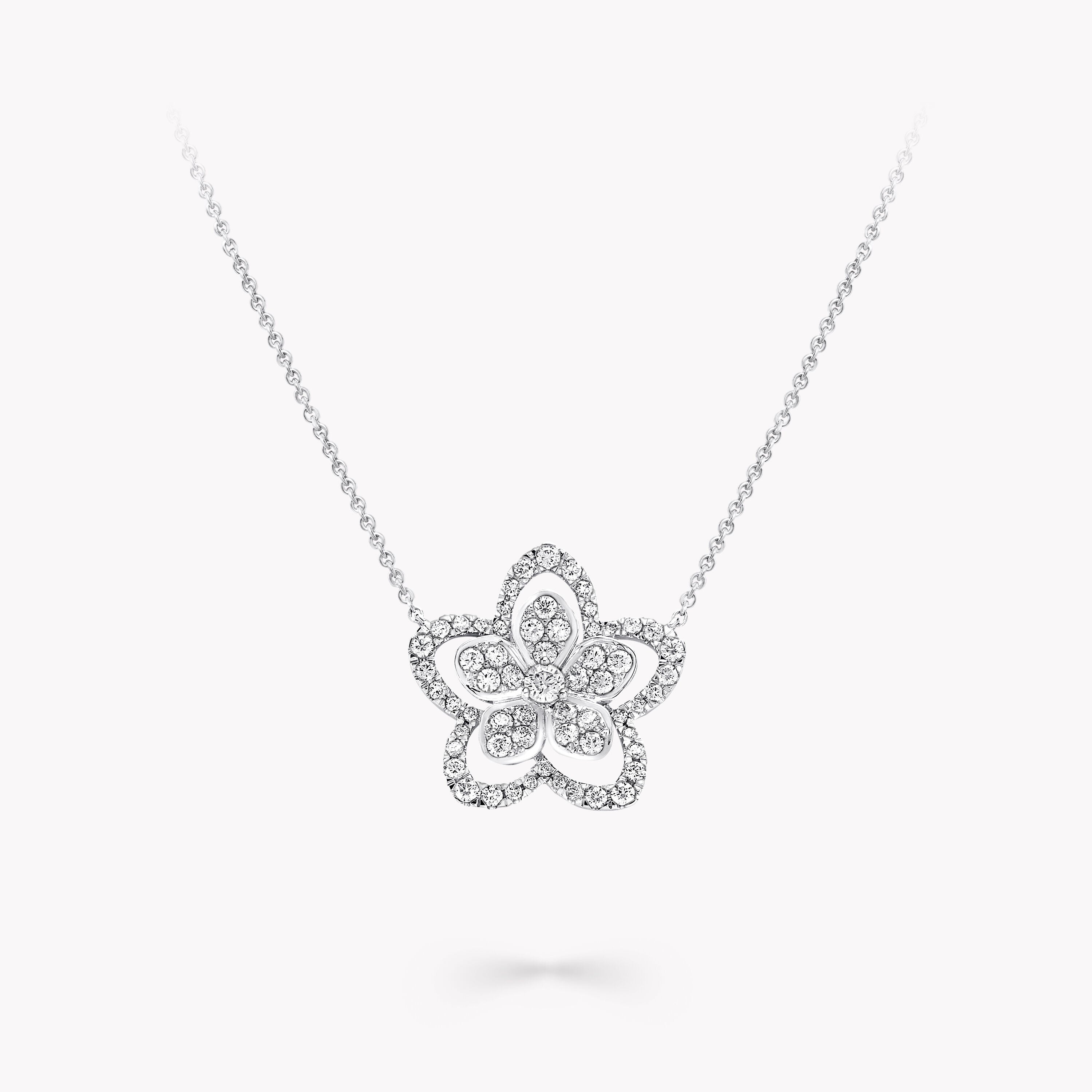 Carave Paris Floral Diamond Pendant Necklace