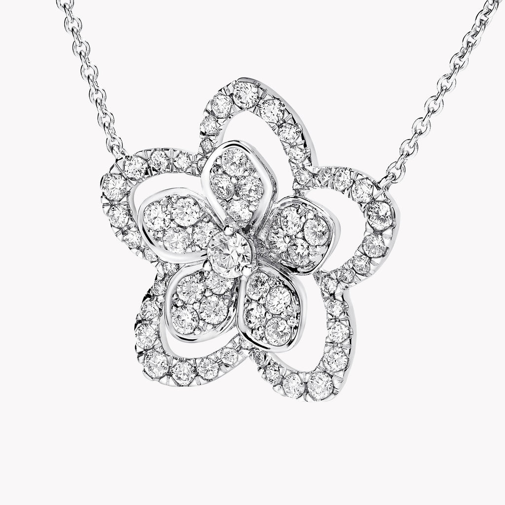 Carave Paris Floral Diamond Pendant Necklace