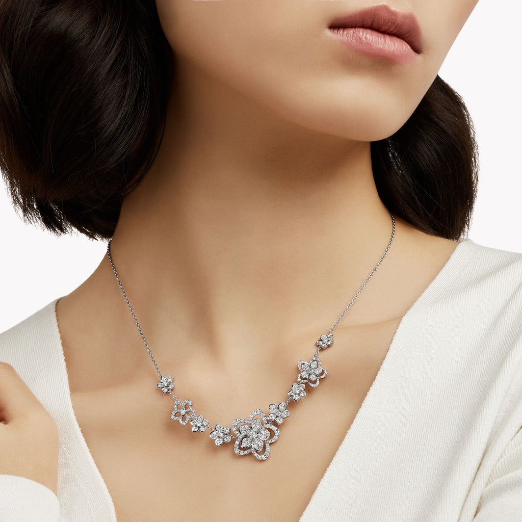 Carave Paris Floral Diamond Statement Necklace