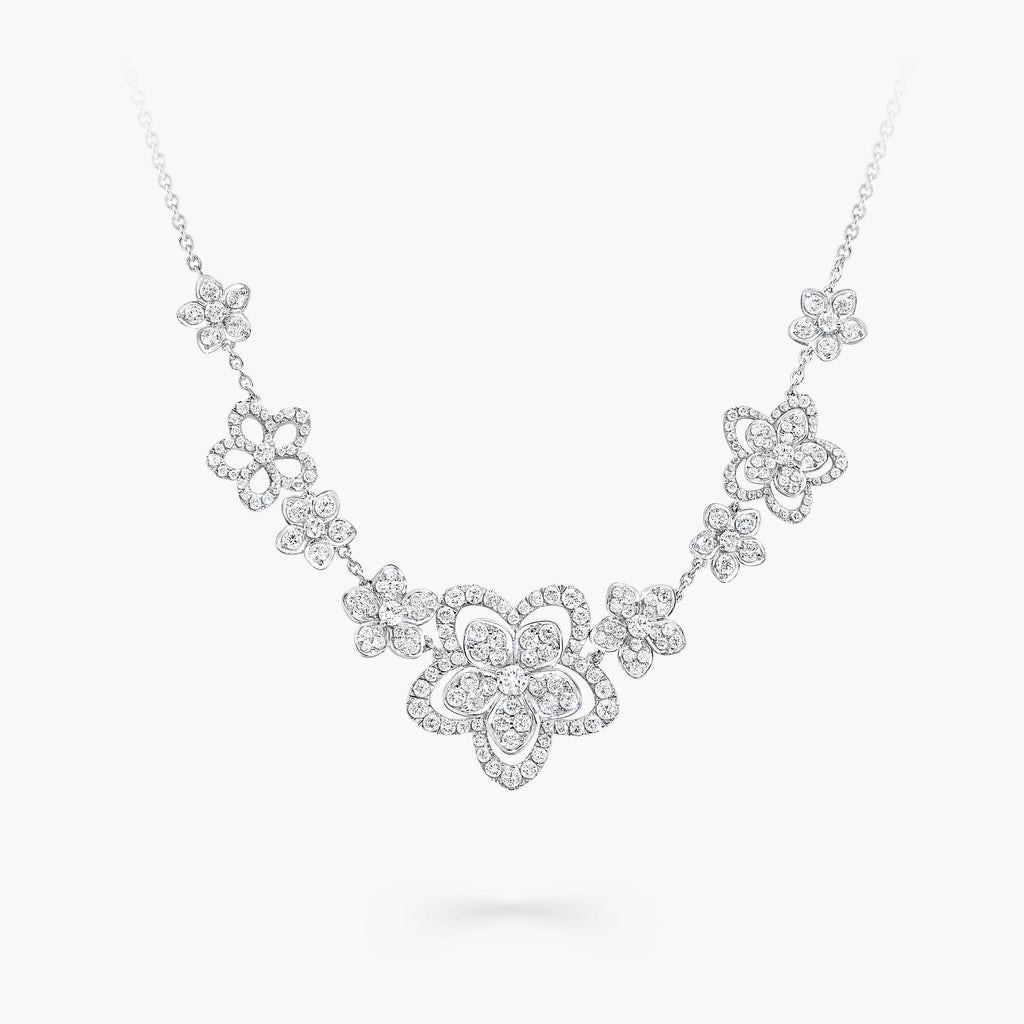 Carave Paris Floral Diamond Statement Necklace