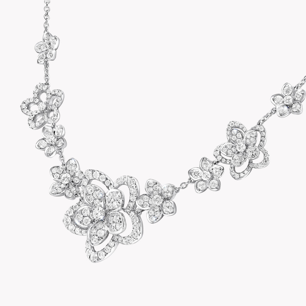 Carave Paris Floral Diamond Statement Necklace