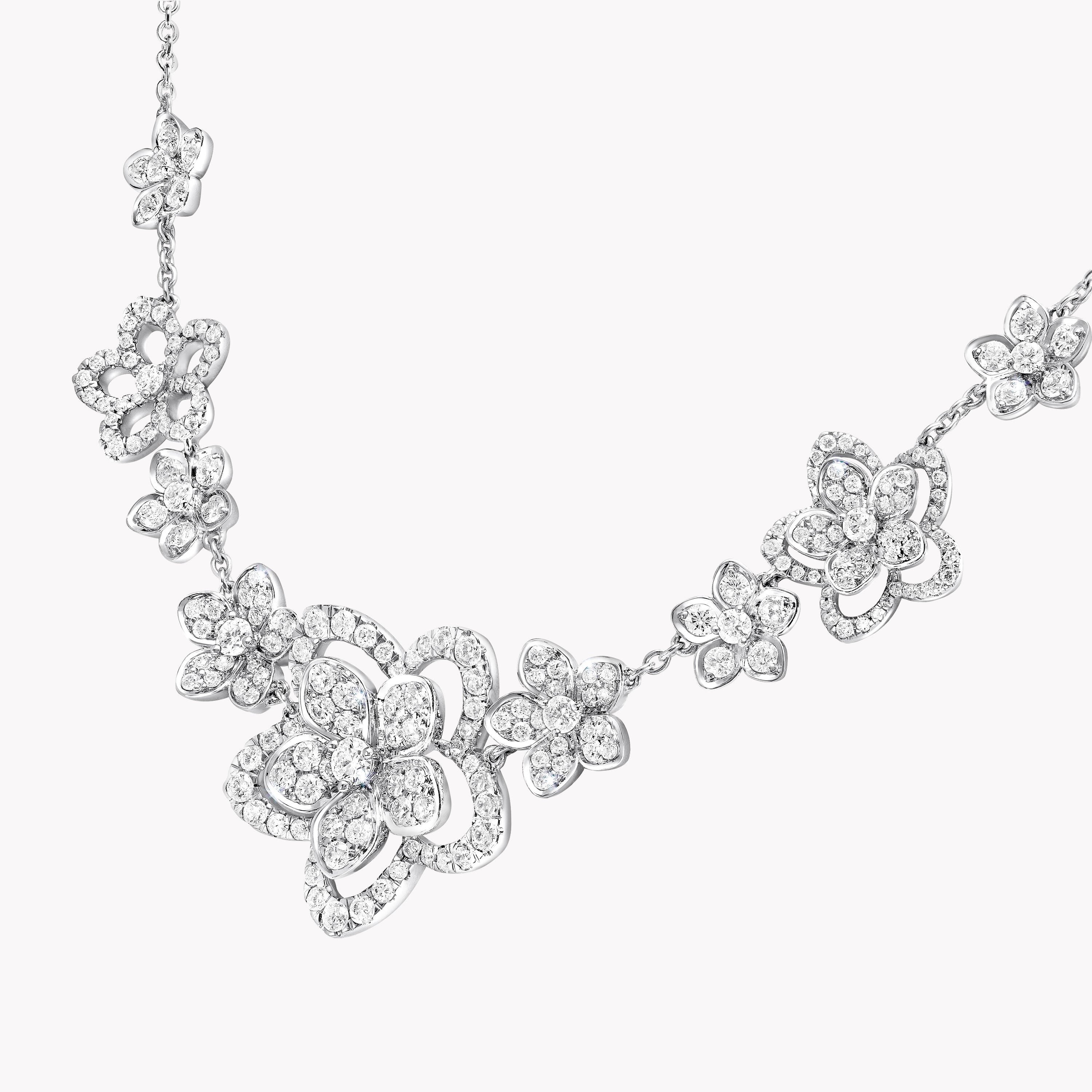 Carave Paris Floral Diamond Statement Necklace