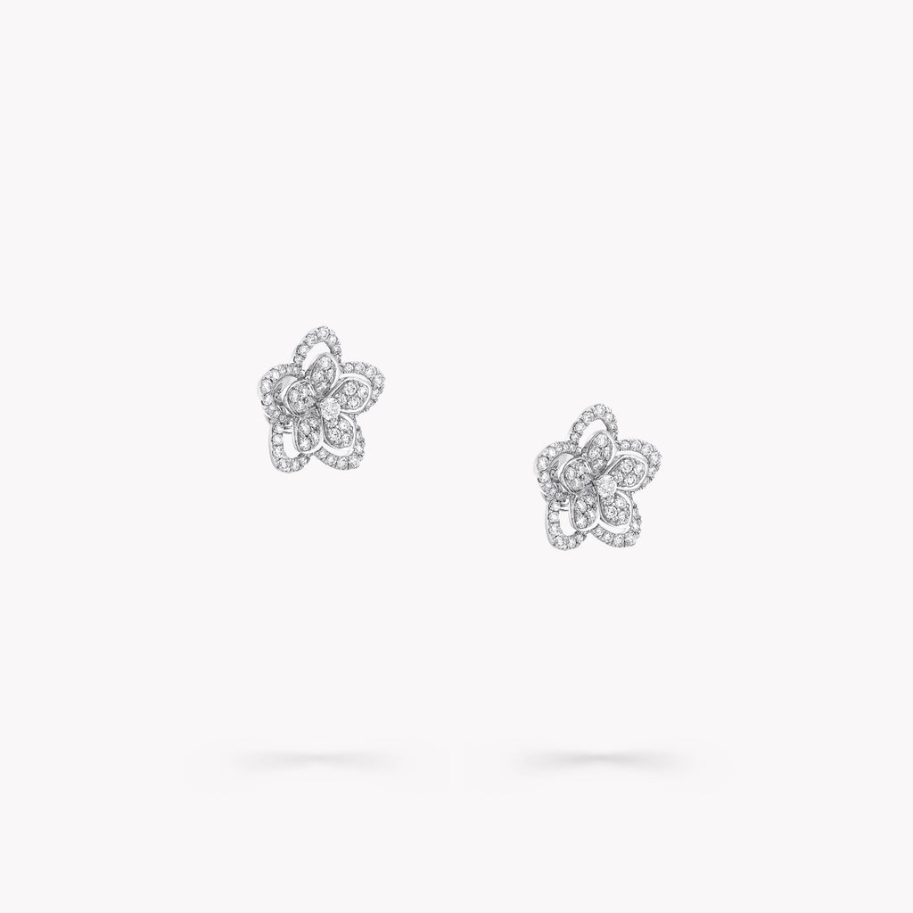 Carave Paris Floral Diamond Stud Earrings
