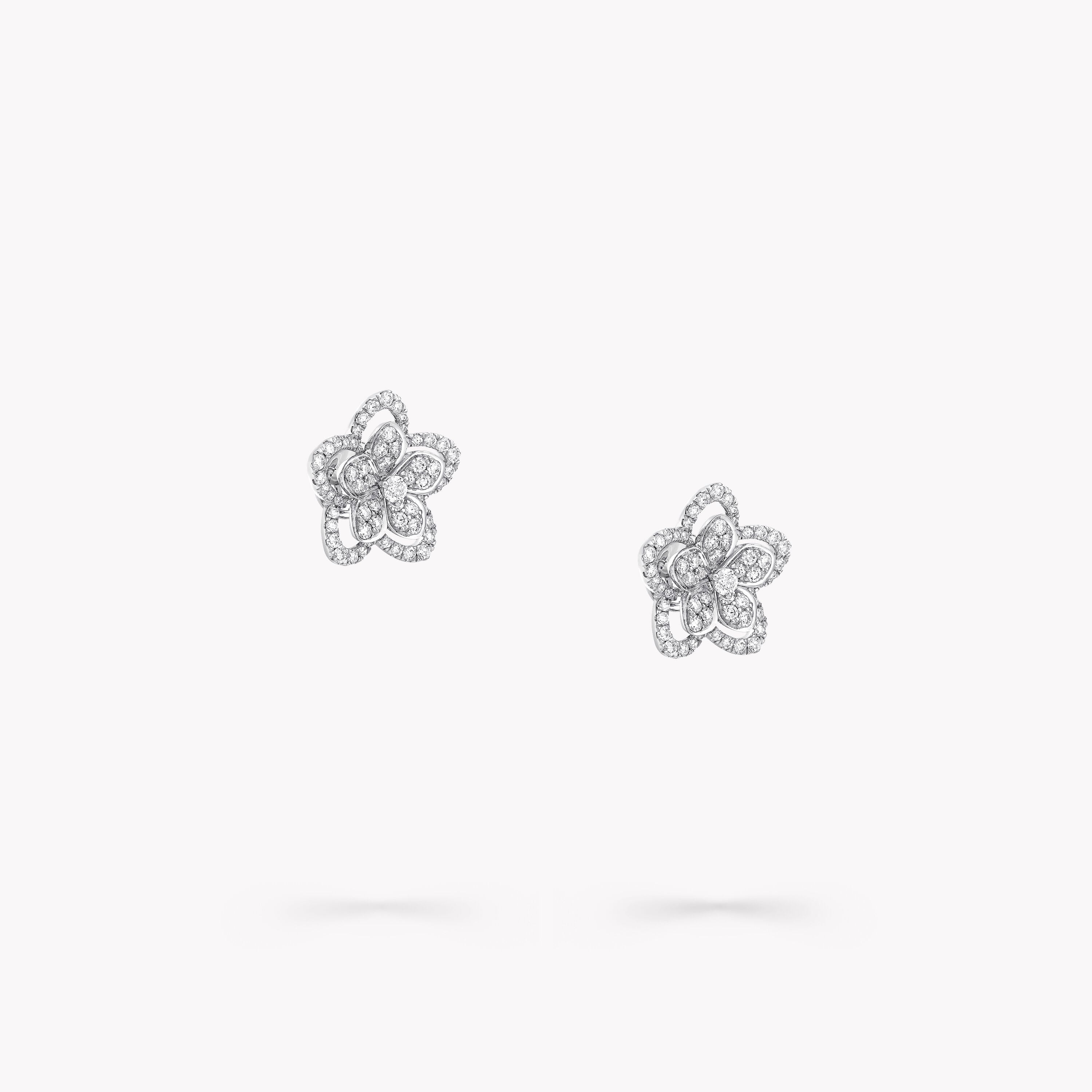 Carave Paris Floral Diamond Stud Earrings