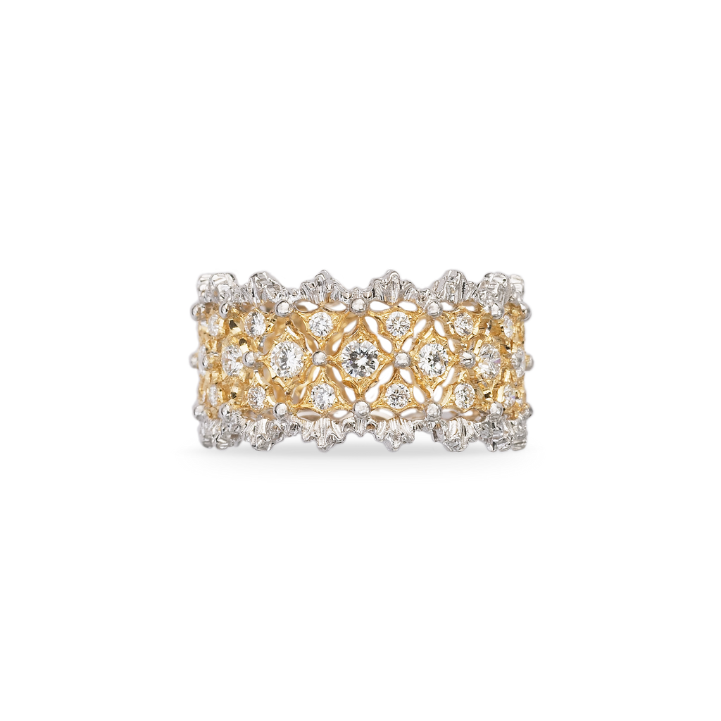 Carave Paris Floral Lattice Diamond Band Ring