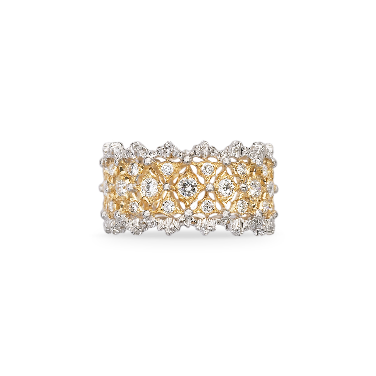 Carave Paris Floral Lattice Diamond Band Ring