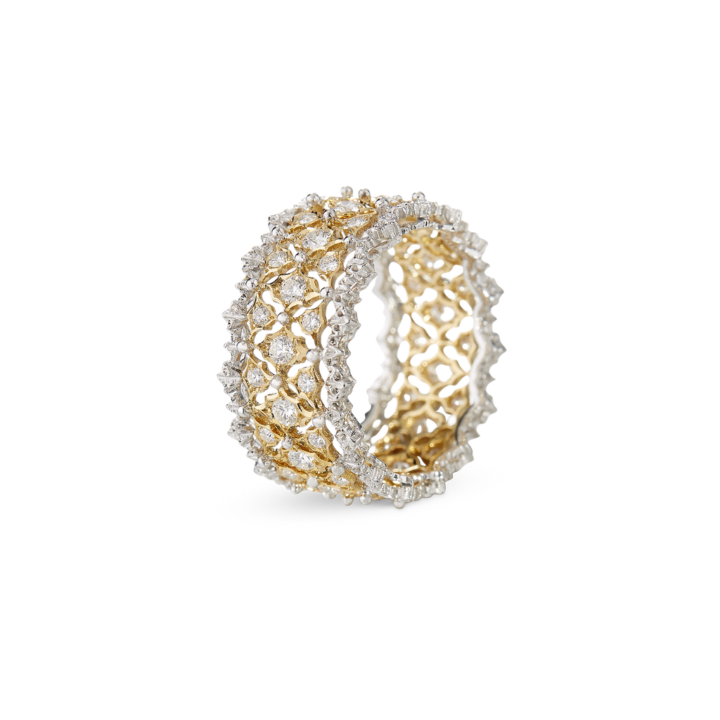 Carave Paris Floral Lattice Diamond Band Ring