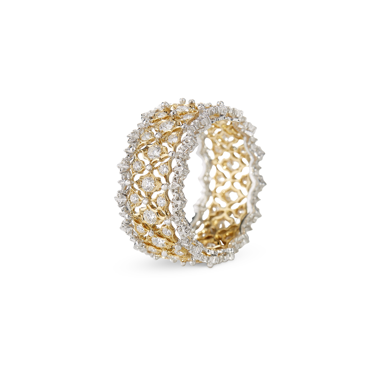 Carave Paris Floral Lattice Diamond Band Ring