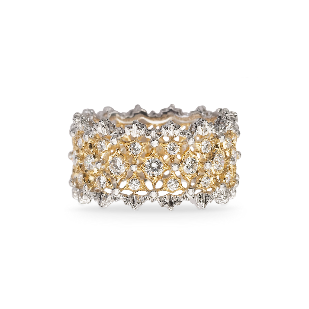 Carave Paris Floral Lattice Diamond Band Ring