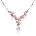Carave Paris Floral Pearl Cascade Luxury Necklace