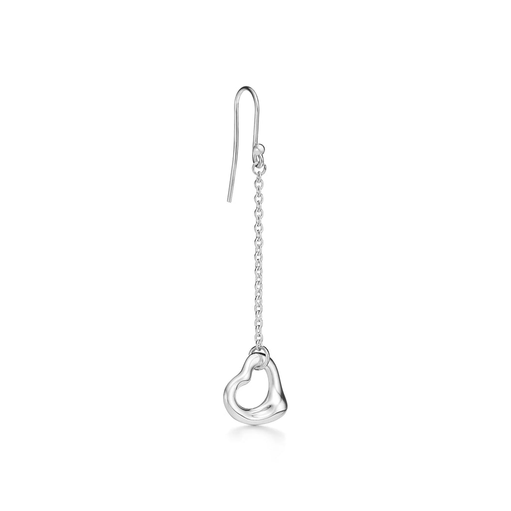 Carave Paris Fluid Heart Drop Chain Earrings