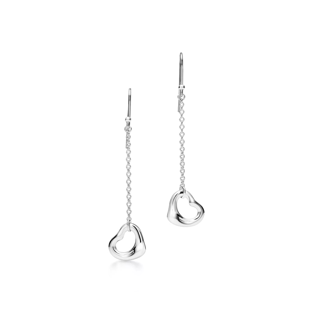 Carave Paris Fluid Heart Drop Chain Earrings