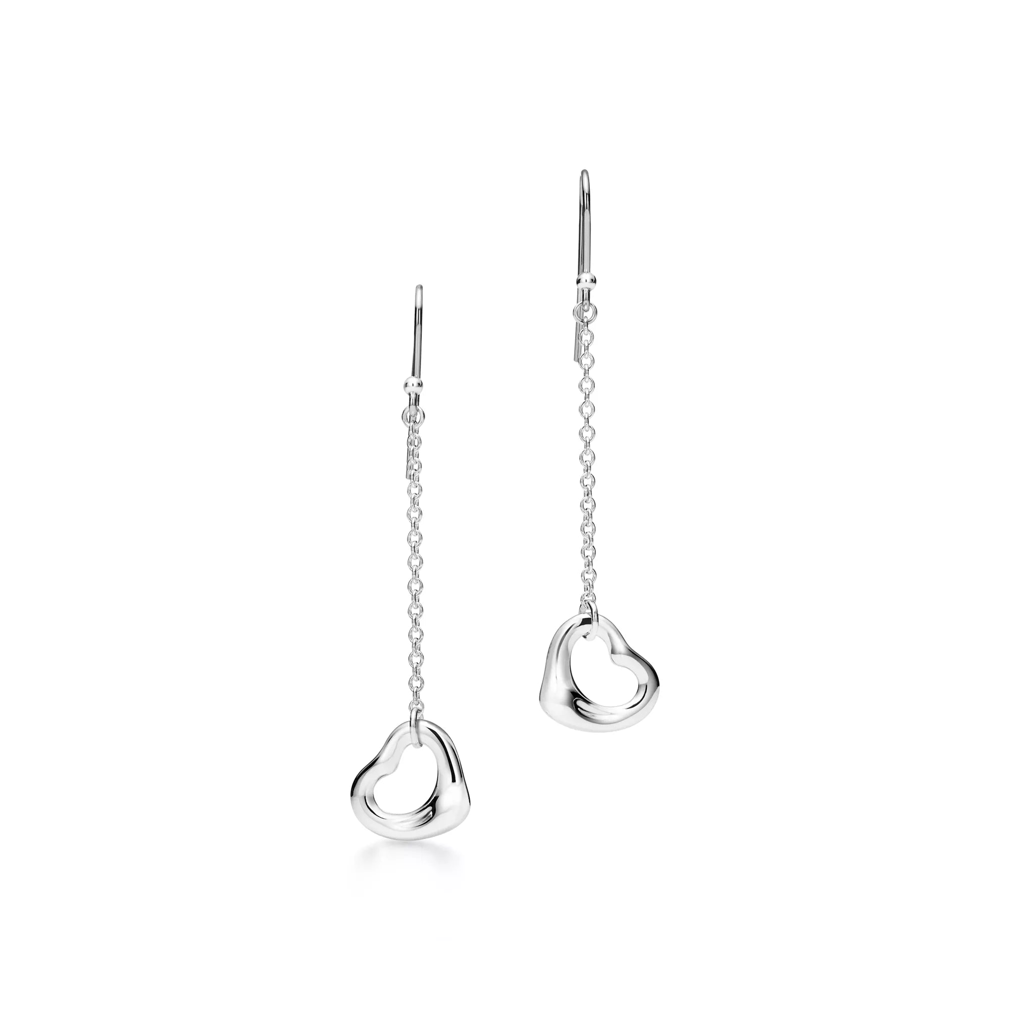 Carave Paris Fluid Heart Drop Chain Earrings