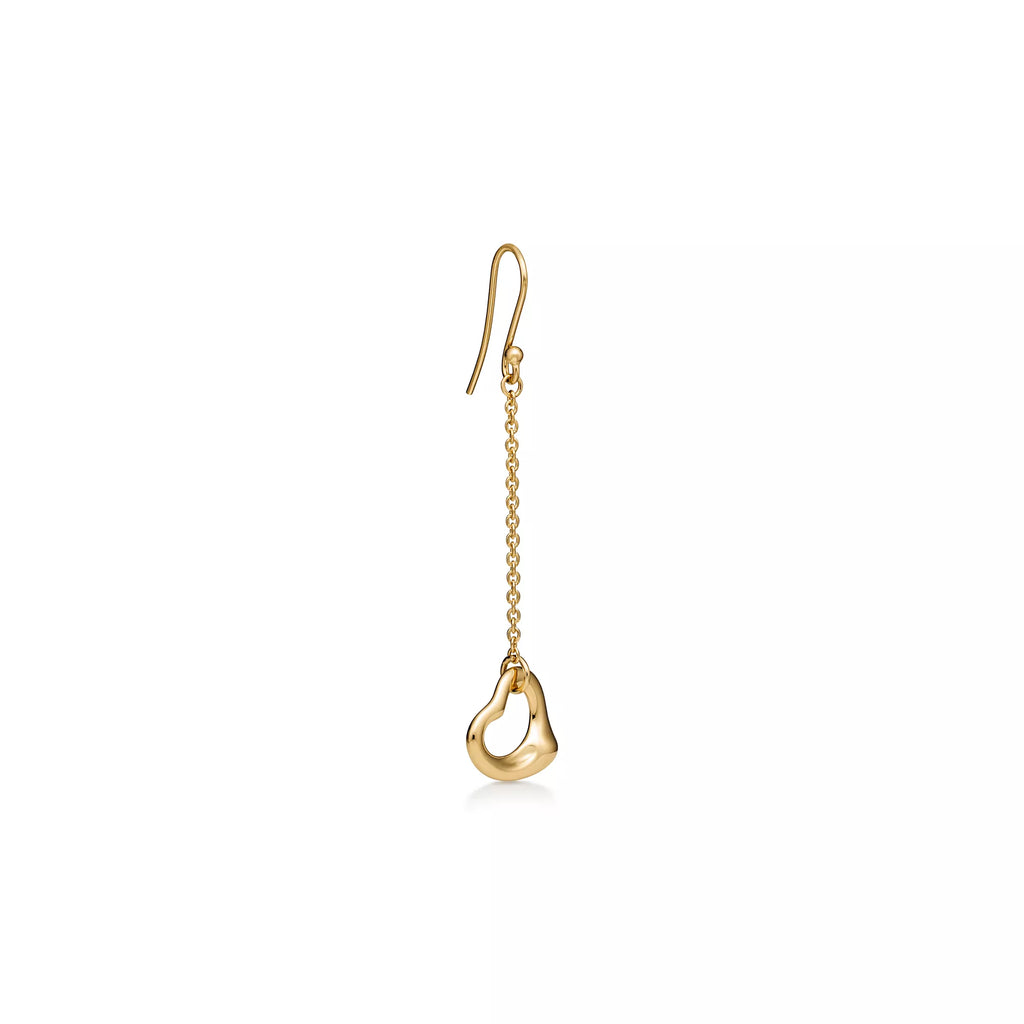 Carave Paris Fluid Heart Drop Chain Earrings