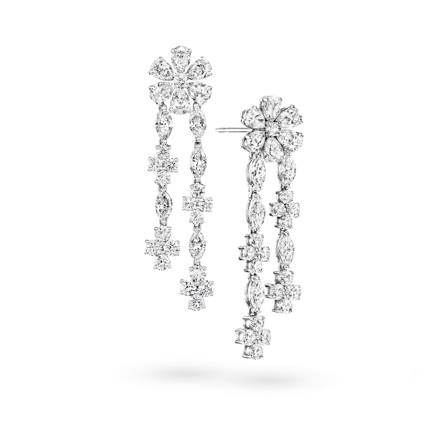 Carave Paris Forget Me Not Diamond Drop Earrings