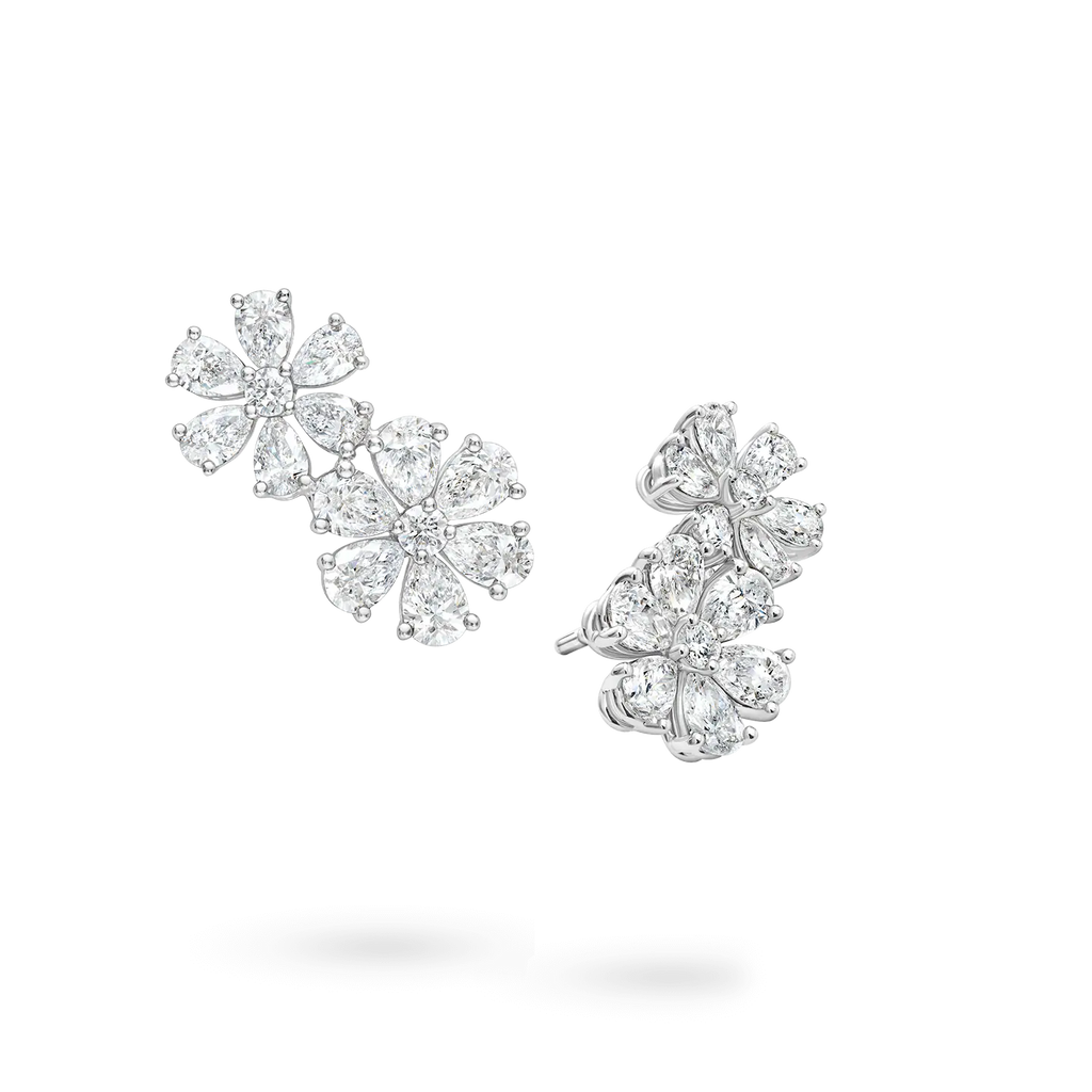 Carave Paris Forget Me Not Diamond Twin Earrings