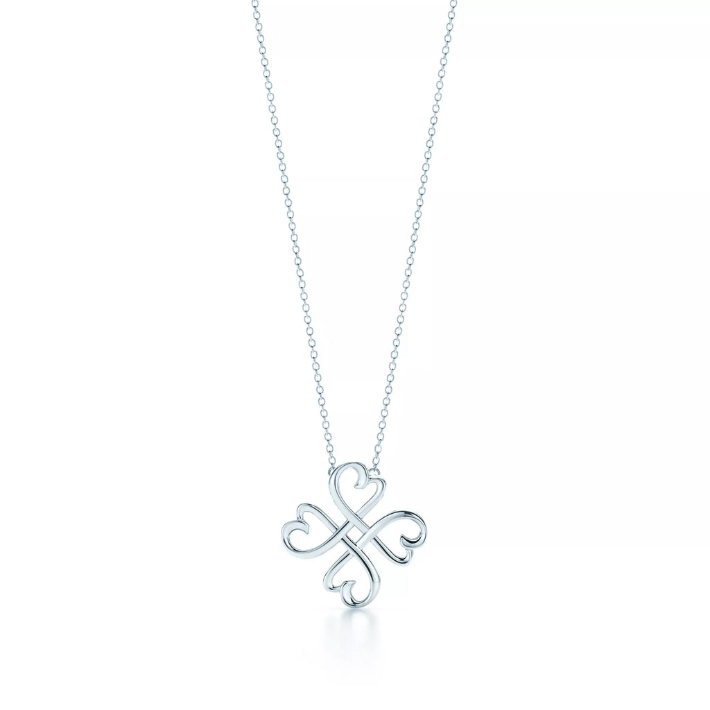 Carave Paris Four Heart Clover Pendant Necklace
