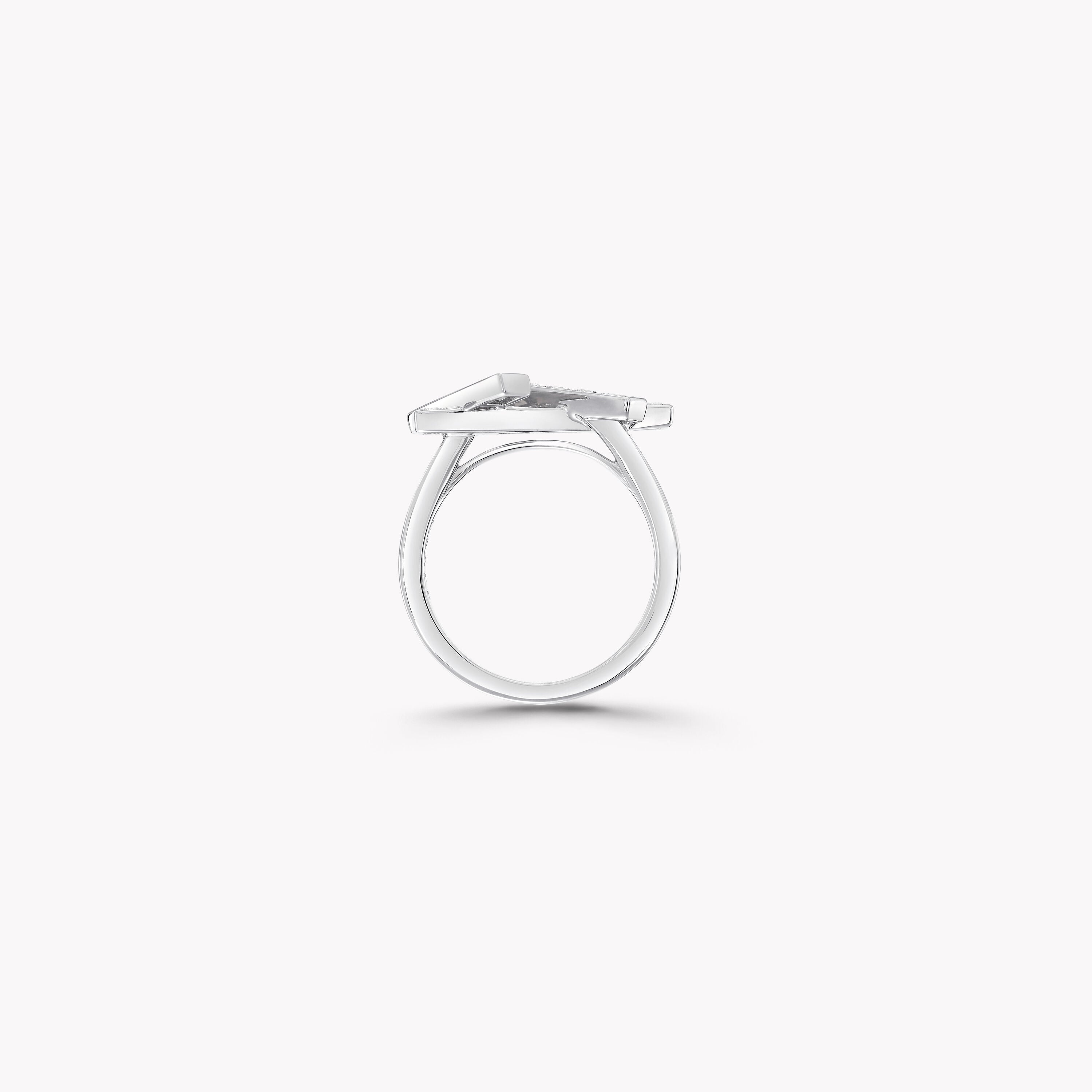Carave Paris Geometric Cross Diamond Ring
