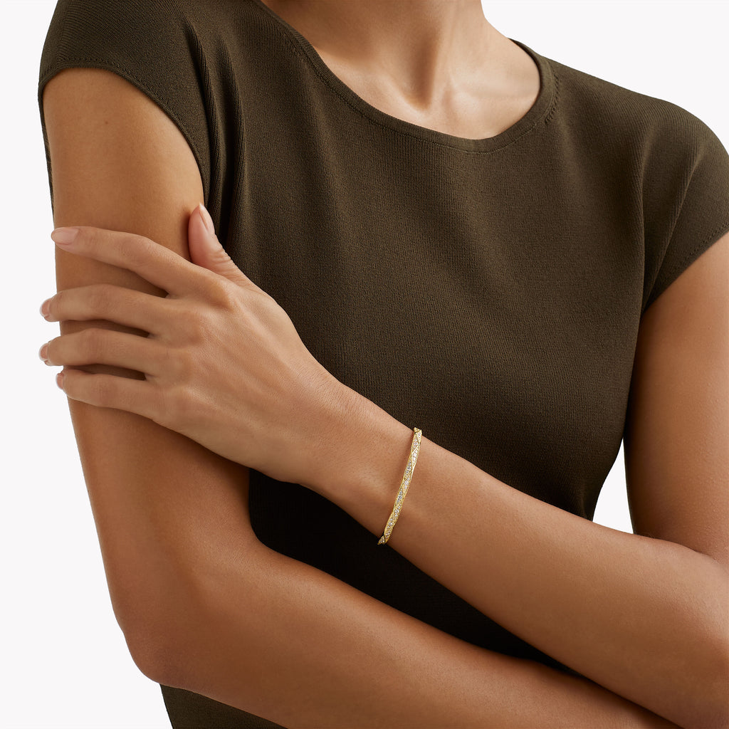 Carave Paris Geometric Diamond Bangle