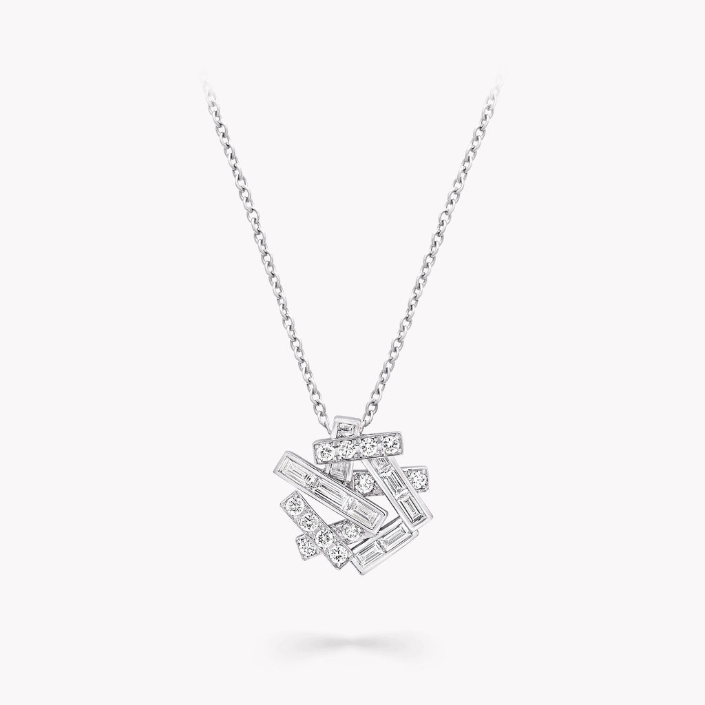 Carave Paris Geometric Diamond Cluster Pendant Necklace
