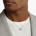 Carave Paris Geometric Diamond Cylinder Pendant Necklace