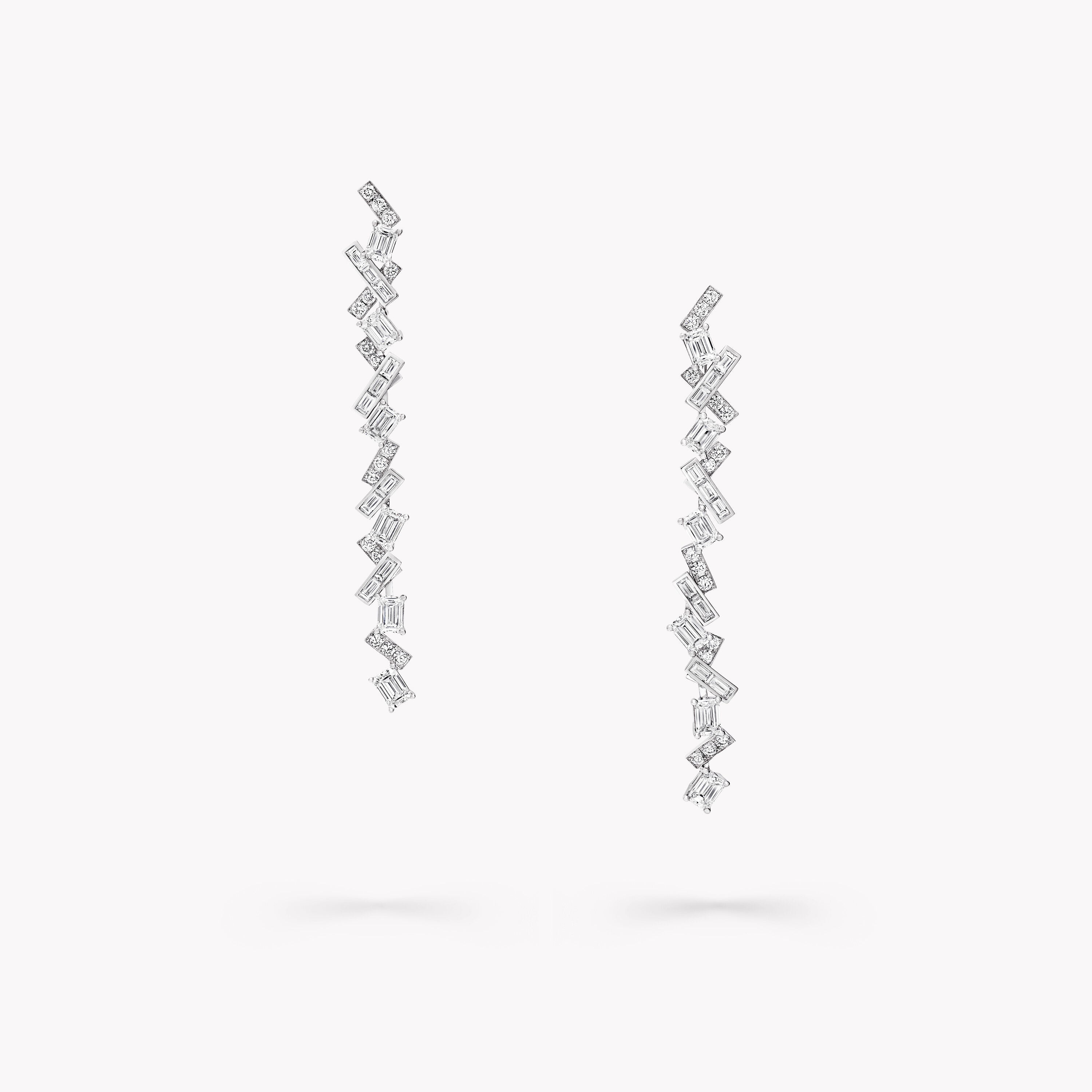 Carave Paris Geometric Diamond Drop Earrings