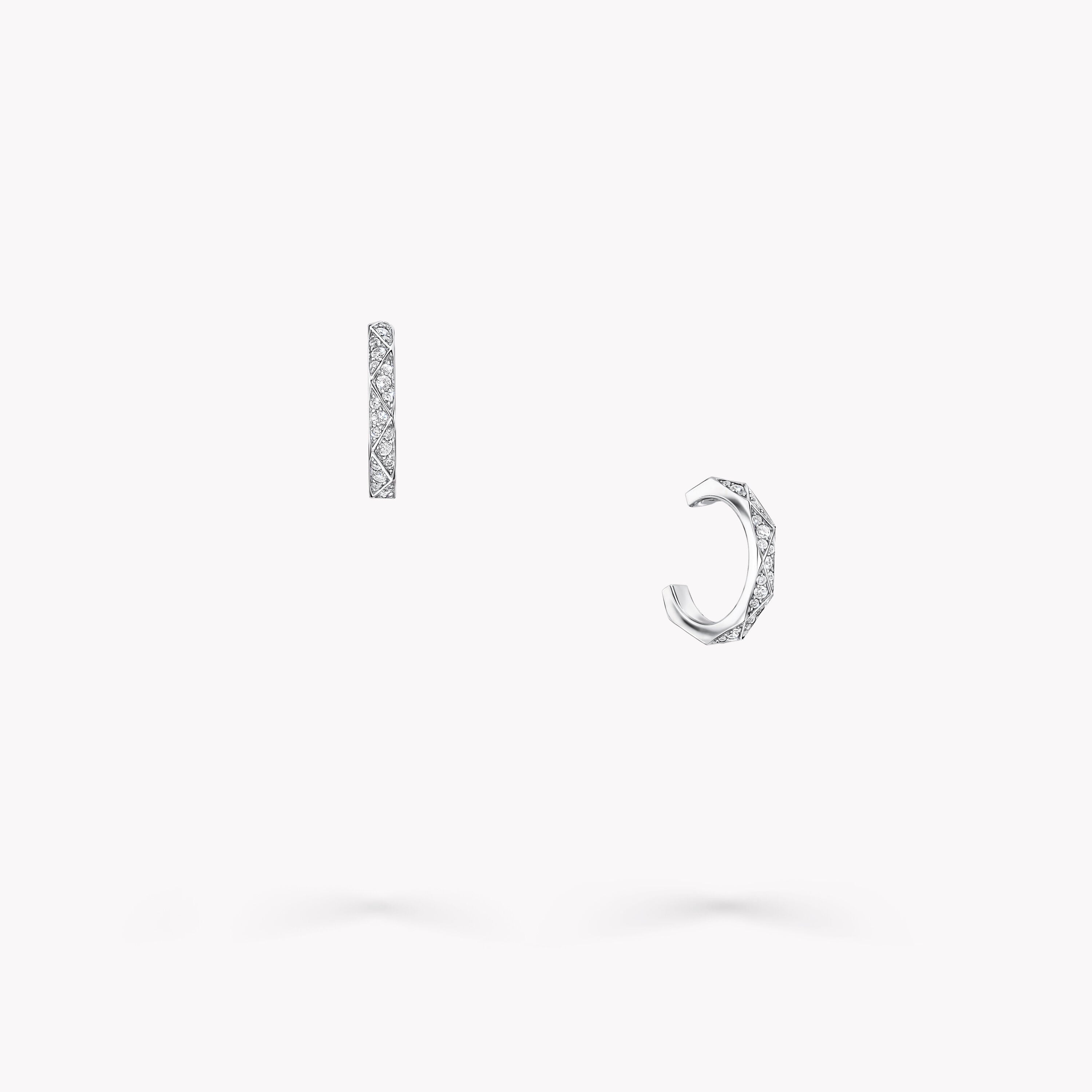 Carave Paris Geometric Diamond Huggie Earrings