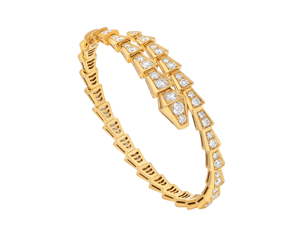 Carave Paris Serpenti Flex Diamond Open Cuff Bracelet