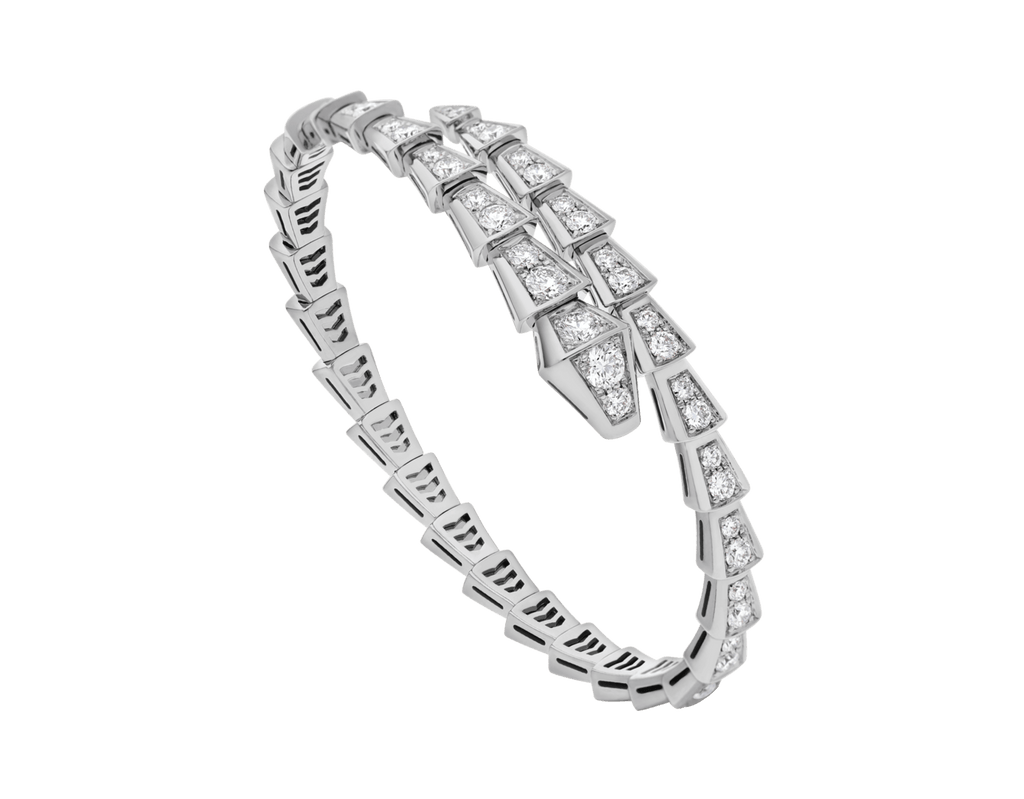 Carave Paris Serpenti Flex Diamond Open Cuff Bracelet