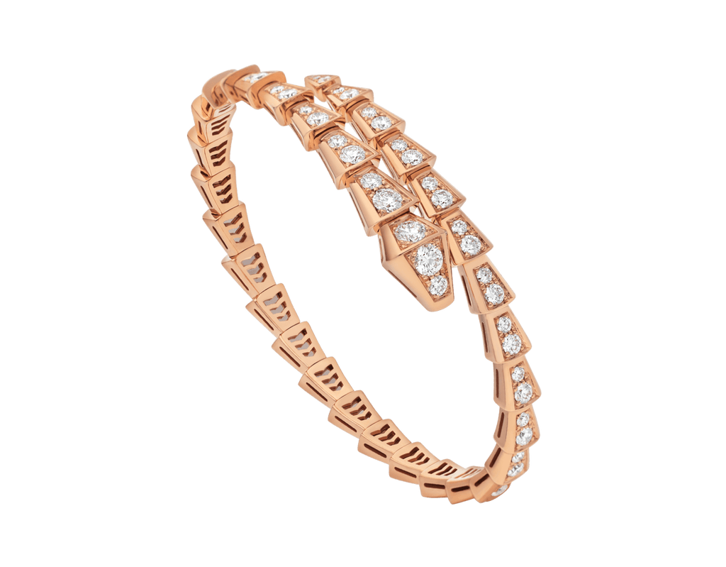 Carave Paris Serpenti Flex Diamond Open Cuff Bracelet