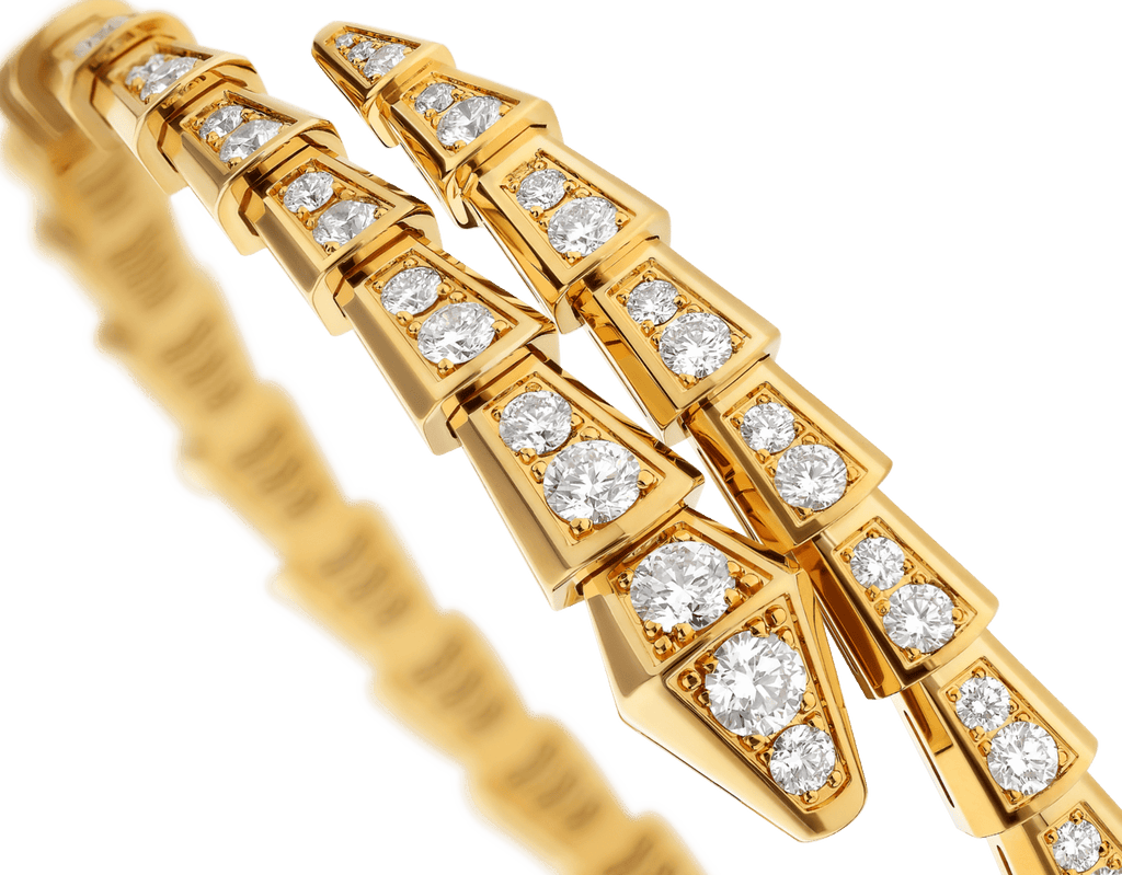 Carave Paris Serpenti Flex Diamond Open Cuff Bracelet