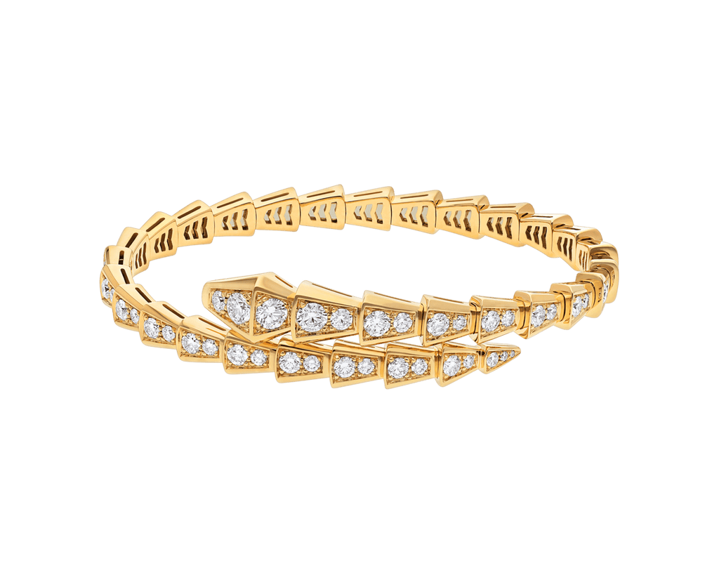 Carave Paris Serpenti Flex Diamond Open Cuff Bracelet