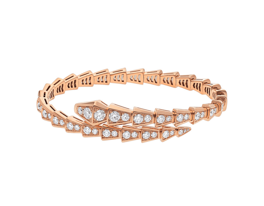 Carave Paris Serpenti Flex Diamond Open Cuff Bracelet