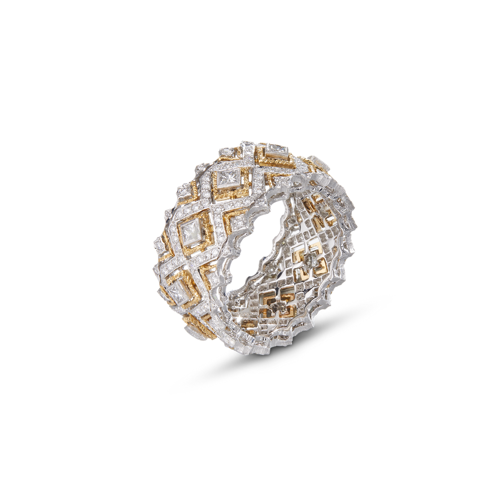 Carave Paris Geometric Princess Cut Diamond Band Ring