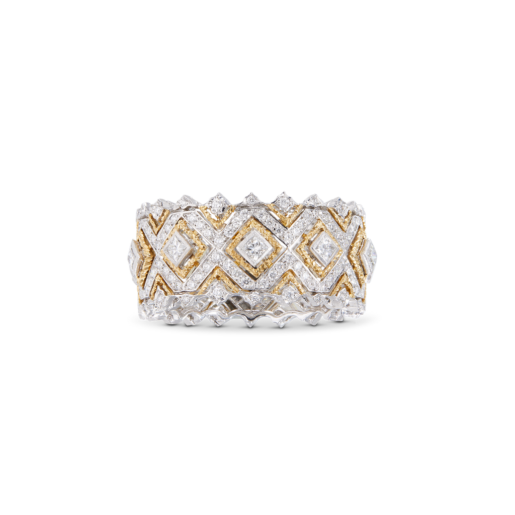Carave Paris Geometric Princess Cut Diamond Band Ring