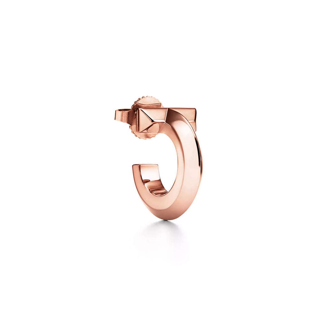 Carave Paris Geometric T Huggie Hoop Earrings