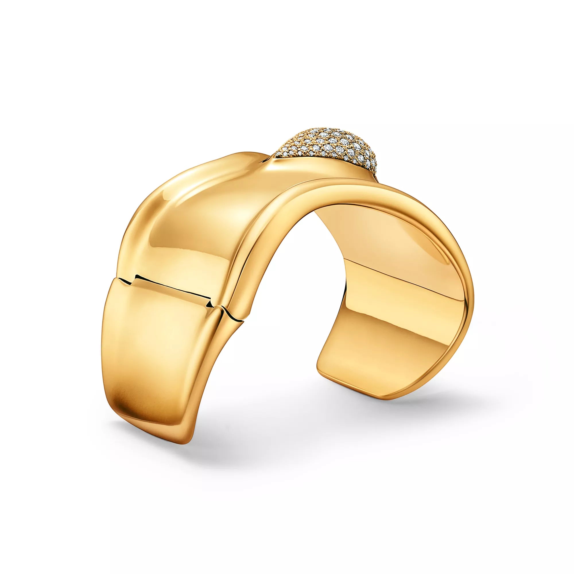Carave Paris Gold Bone Cuff Bracelet with Stone Detail for Women