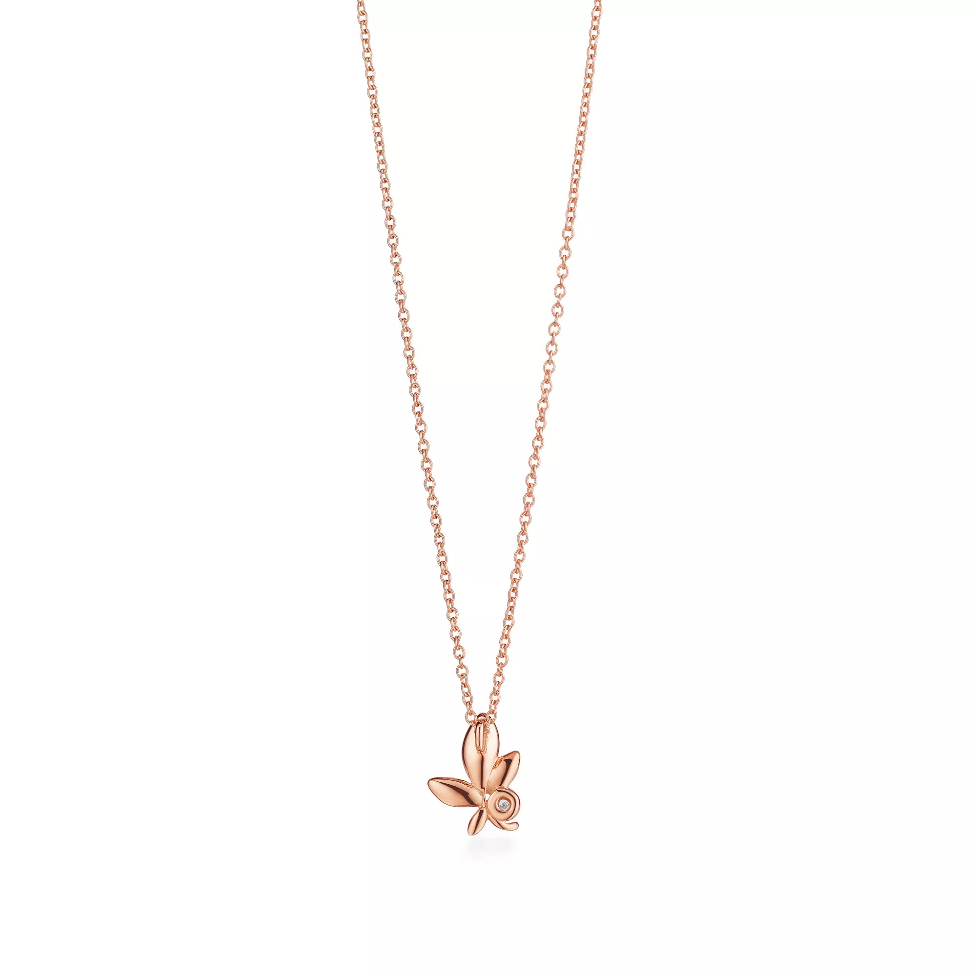 Carave Paris Butterfly Solitaire Pendant Necklace in Gold