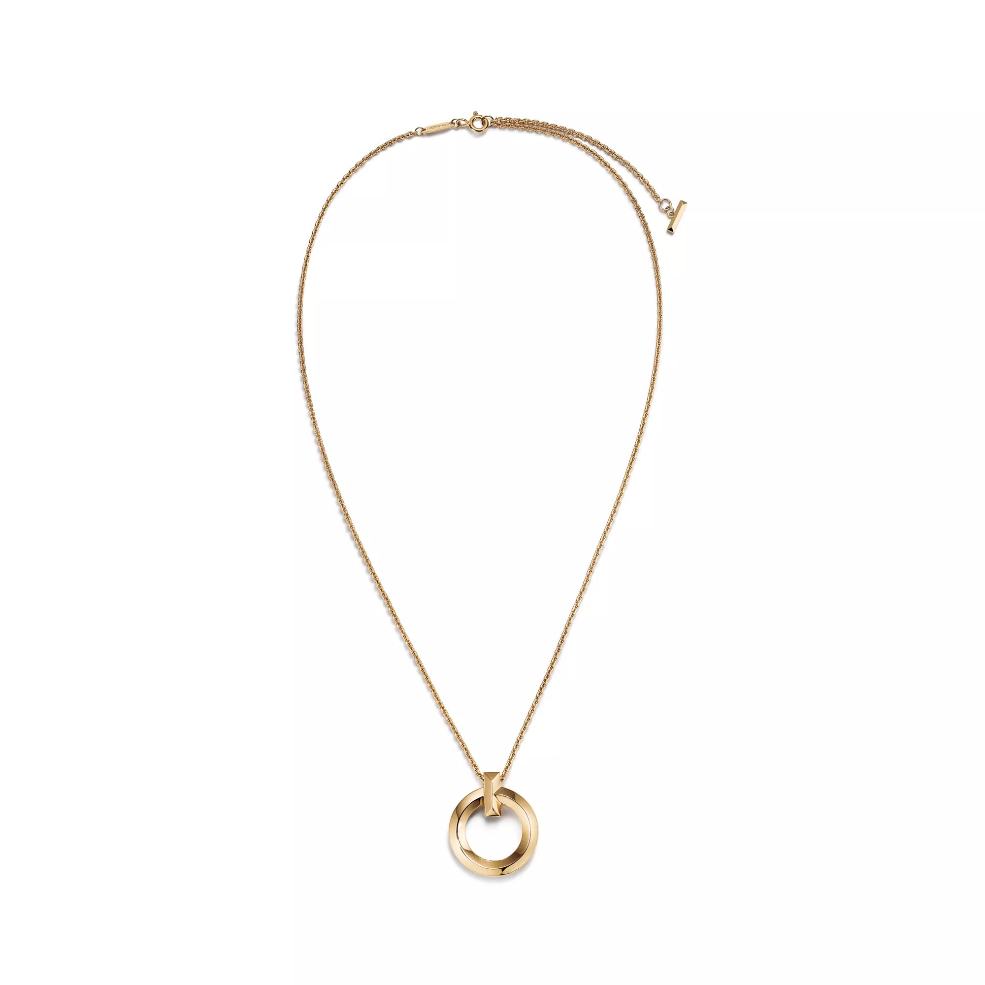 Carave Paris Rose Gold Circle Pendant Necklace