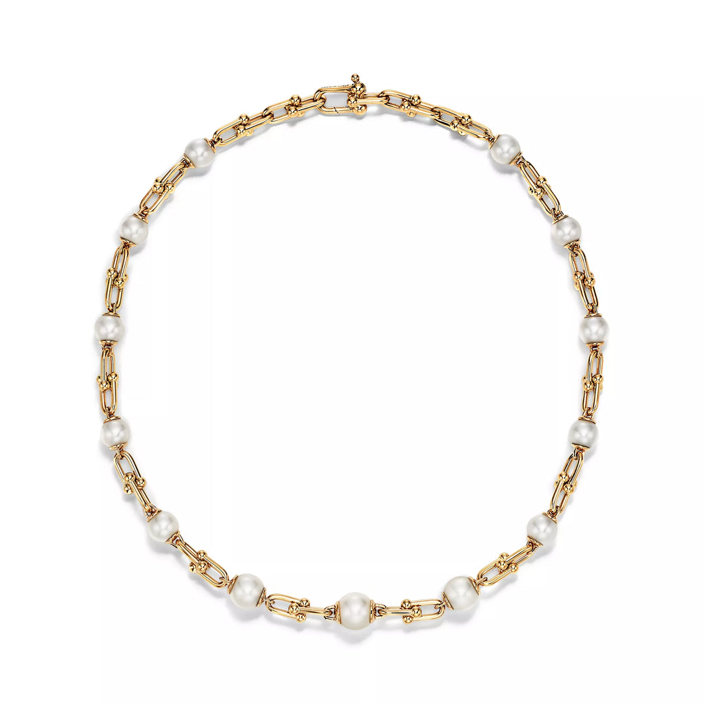 Carave Paris Gold Pearl Link Chain Necklace