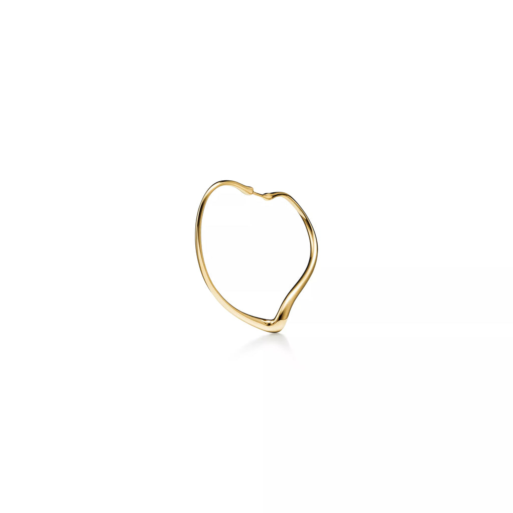 Carave Paris Golden Heart Outline Hoop Earrings