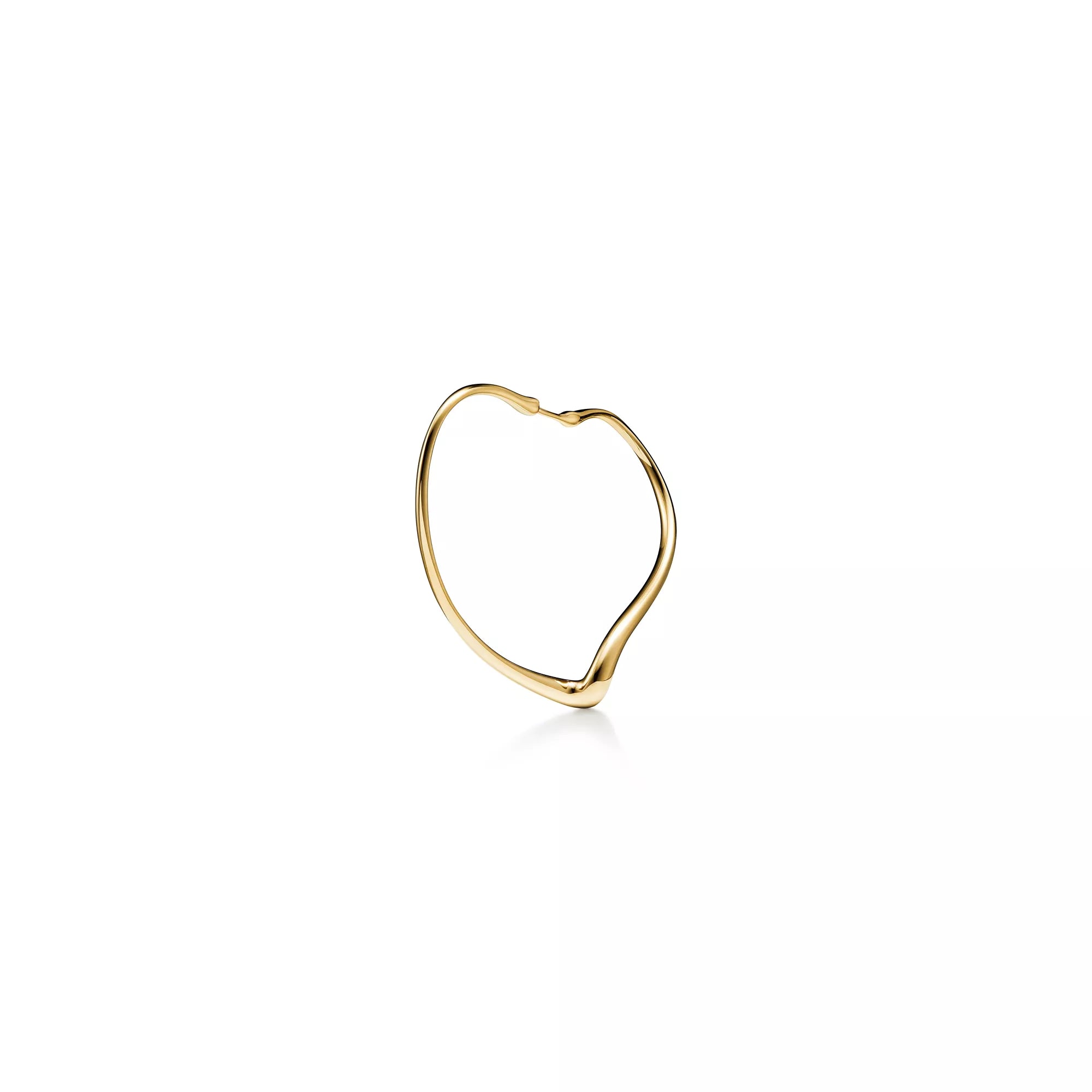Carave Paris Golden Heart Outline Hoop Earrings